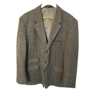 Vintage P & J Haggart Aberfeldy Scotland Steampunk Tweed Sport Coat Blazer Sz 46